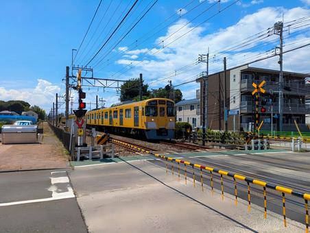西武国分寺線 西武国分寺線 電車,西武鉄道,線路の写真素材
