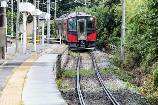 しなの鉄道 しなの鉄道 しなの鉄道,滋野駅,駅の写真素材