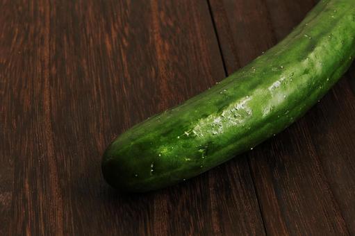 新鮮なきゅうりのアップ きゅうり,野菜,緑色の写真素材