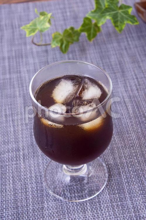 アイスコーヒー　スタジオ撮影 アイスコーヒー,コーヒー,珈琲の写真素材