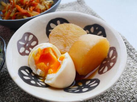 大根の煮物 煮物,大根,和食の写真素材