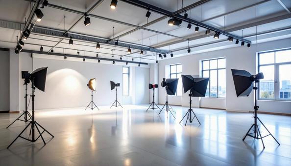 撮影スタジオの風景の写真