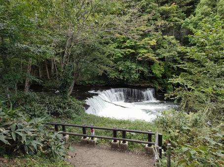 さくらの滝 さくらの滝 秘境,滝,さくらの滝の写真素材
