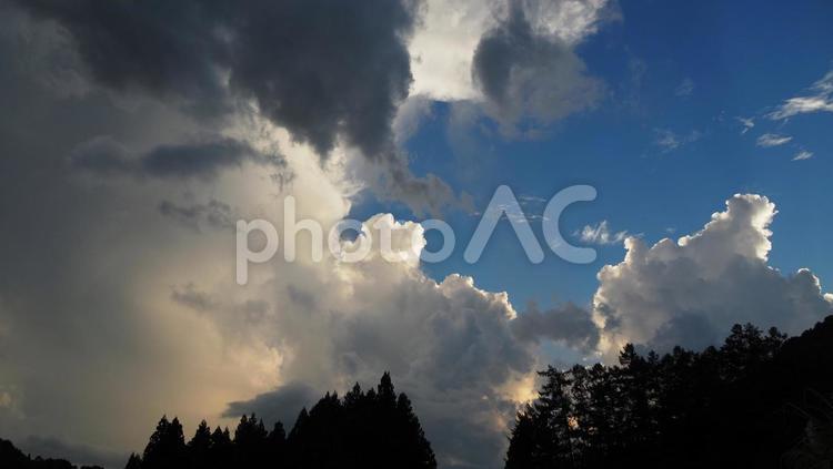 夕暮れの空 自然,風景,秋の写真素材