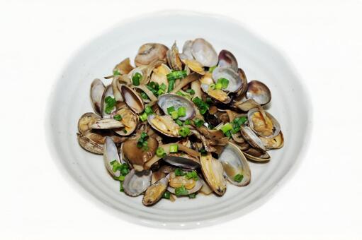 アサリの酒蒸し アサリの酒蒸し,料理,和食の写真素材