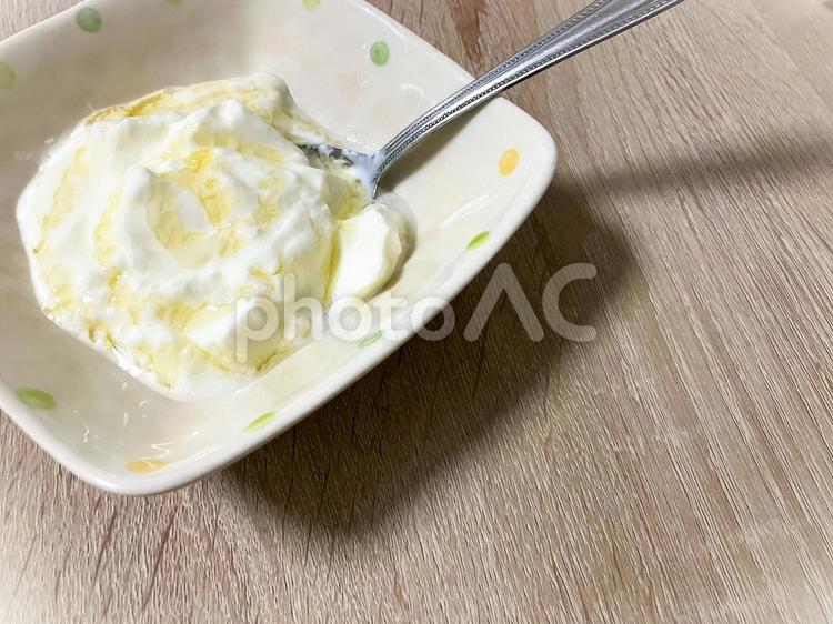 はちみつヨーグルト ヨーグルト,はちみつヨーグルト,はちみつの写真素材
