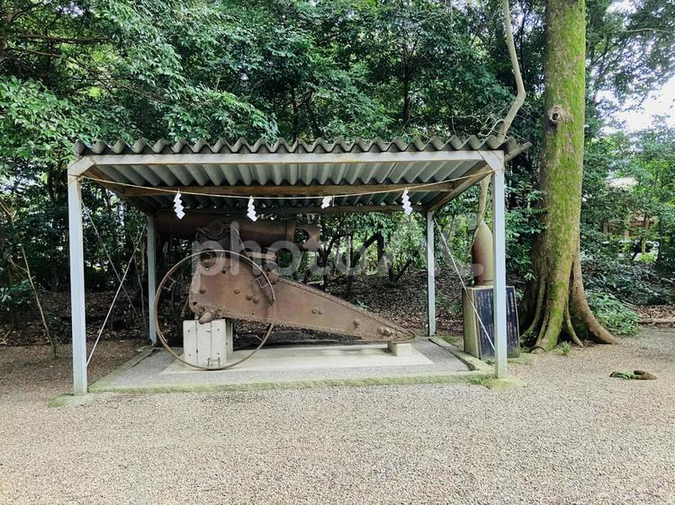 廣瀬大社　大砲 廣瀬大社,奈良県北葛城郡,二十二社の写真素材