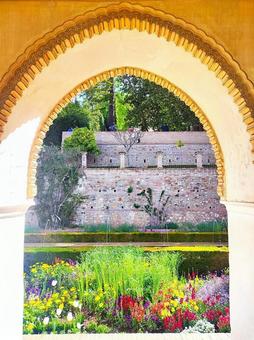 Photo, alhambra palace, imperial palace, generalife, 