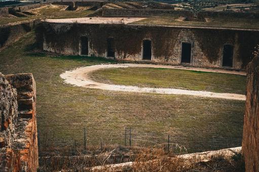 サンフェラン城の外壁 サンフェラン城の外壁 サンフェラン城,フィゲラス,スペインの写真素材