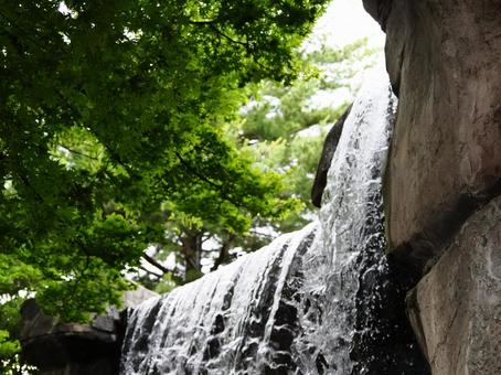 流水_滝 滝,流水,緑の写真素材