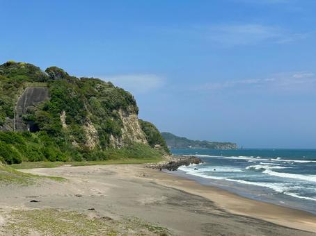 千葉県勝浦市の海 千葉県勝浦市の海 勝浦の海,海,波の写真素材