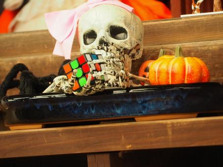 玉田神社でハロウィン 玉田神社でハロウィン ハロウィン,骨,ガイコツの写真素材