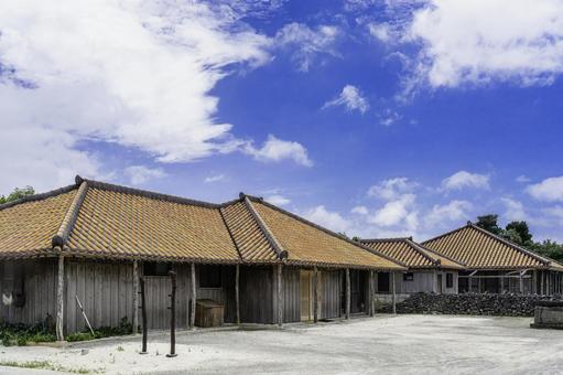 沖縄-【竹富島-竹富島の風景】 沖縄-【竹富島-竹富島の風景】 海,青,青空の写真素材