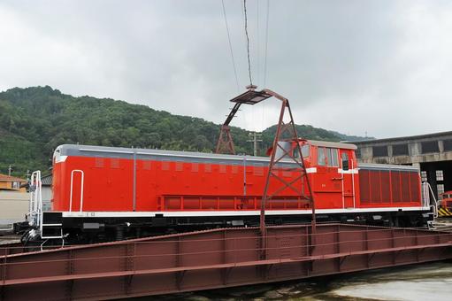 DE50 ターンテーブル 機関車 車庫 DE50 ターンテーブル 機関車 車庫 電車,線路,鉄道の写真素材