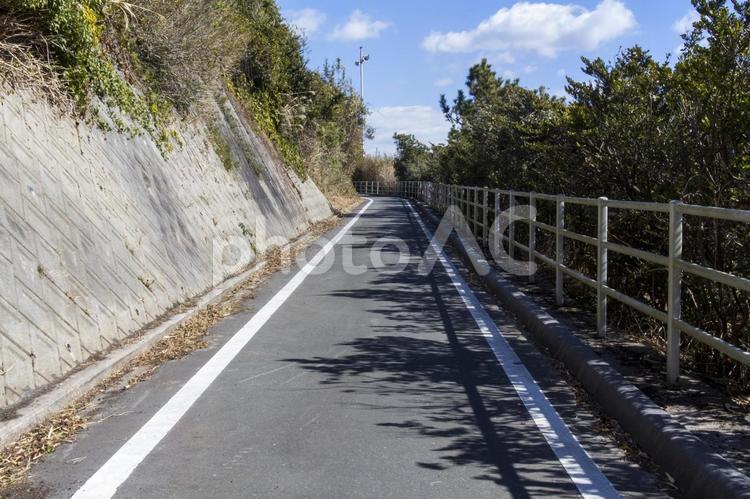 渥美サイクリングロード18（田原市） 自転車道,サイクリング,海岸の写真素材