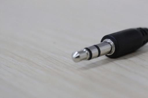 イヤホンジャック イヤホンジャック,イヤホン,音の写真素材