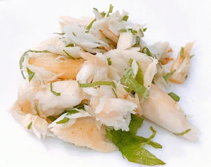 Mackerel and perilla leaves, JPG Mackerel and perilla leaves, JPG