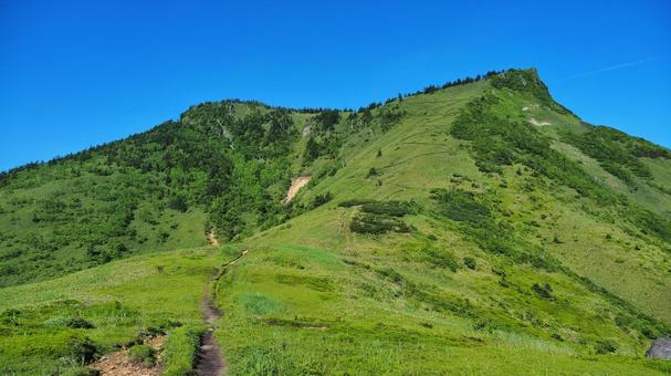 破風岳 山,登山,自然の写真素材