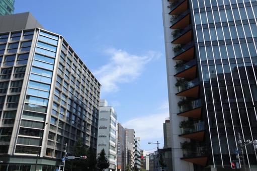 神田　街並み 神田,自然,千代田区の写真素材