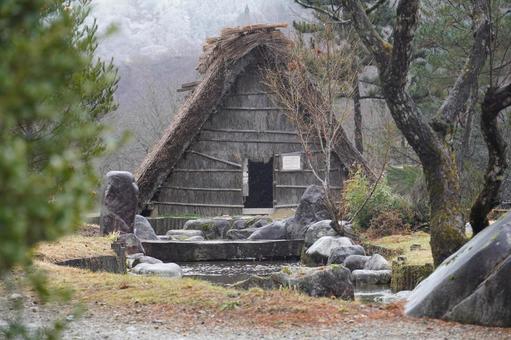 《岐阜県》白川郷 合掌造り 岐阜県,白川郷,白川村の写真素材