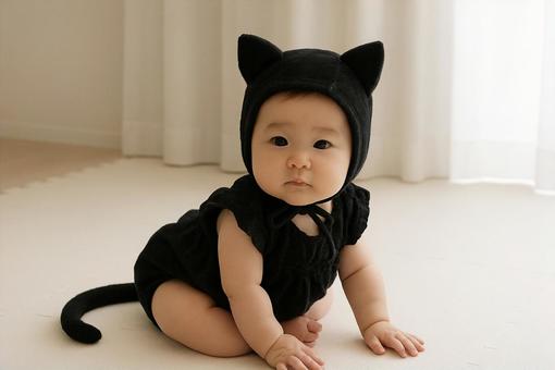 黒猫コスプレの写真