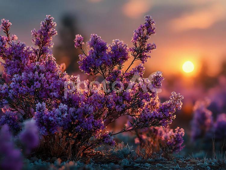 夢見るようなラベンダーの輝き ラベンダー,花,紫の写真素材