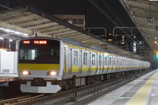 JR総武線E231‐500、A520編成 JR総武線E231‐500、A520編成 jr,jr東日本,総武線の写真素材