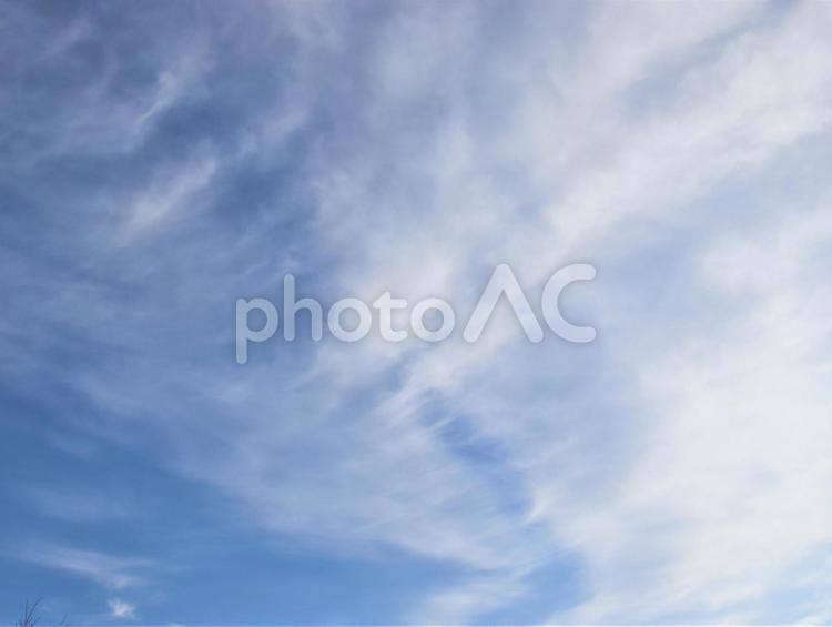 青空と雲の模様 青空,雲,白いの写真素材