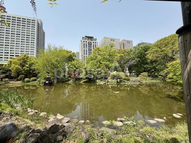 日比谷公園　雲形池 霞ヶ関,日比谷公園,雲形池の写真素材