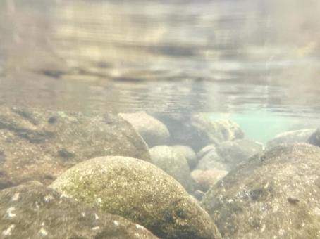 Underwater in a crystal clear mountain stream ⑥, JPG Underwater in a crystal clear mountain stream ⑥, JPG