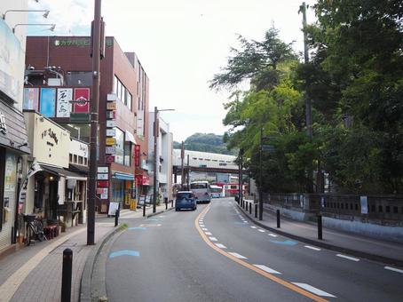 逗子の街並み(神奈川県・逗子市) 逗子の街並み(神奈川県・逗子市) 逗子,街並み,商店街の写真素材