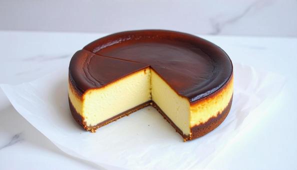 バスク風チーズケーキ バスク風チーズケーキの写真