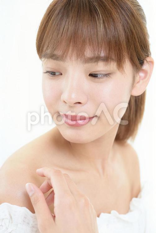 スキンケアイメージ スキンケア,美容,保湿の写真素材