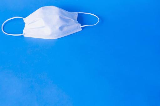 Simple mask on blue background, JPG Simple mask on blue background, JPG