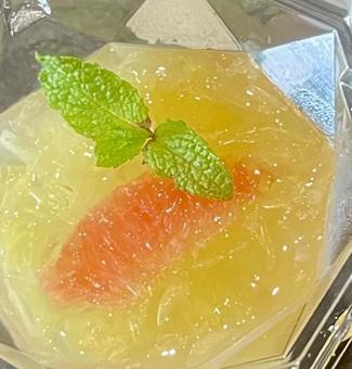 みかんのジュレ アップ みかんのジュレ アップ みかんジュレ,おいしい,おやつの写真素材