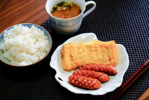 シンプルな朝ごはん 食事,食卓,おうちごはんの写真素材