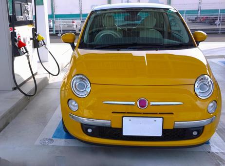 ドライブ前のイタ車 ドライブ前のイタ車の写真