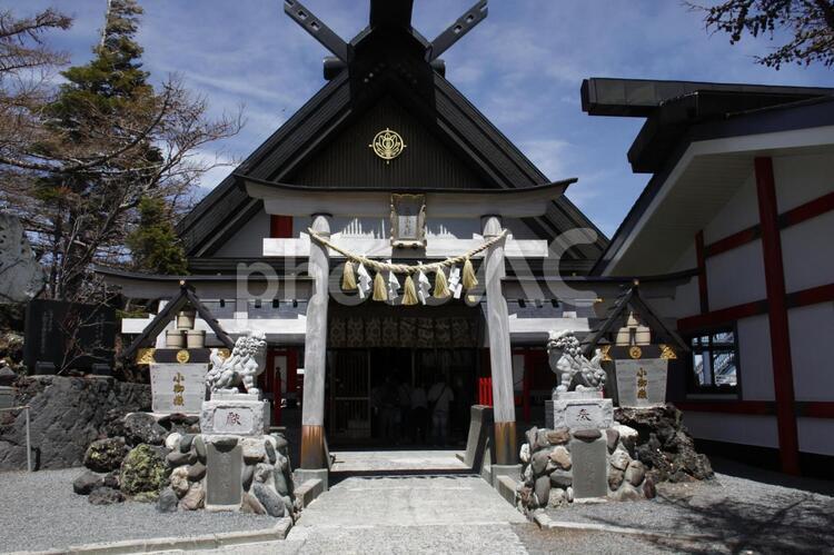 冨士山小御嶽神社 富士山,5合目,日本の写真素材