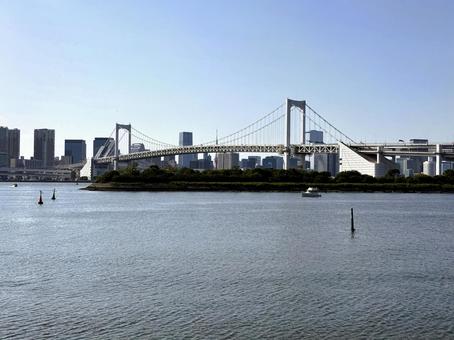 2025年春　昼間の東京お台場の風景 都心,さわやか,りんかい線の写真素材