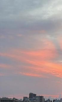 夕焼けの街 夕焼けの街の写真
