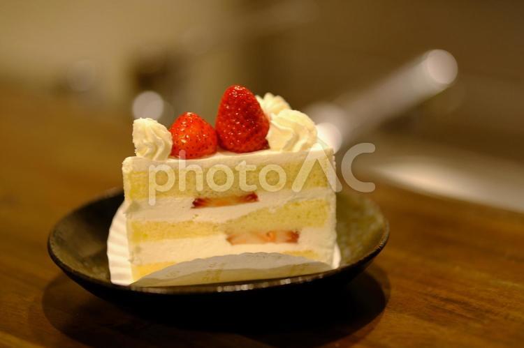 お家デザートのショートケーキの素材 デザート,スイーツ,ショートケーキの写真素材