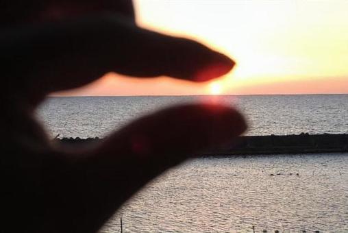 夕日 夕日の写真