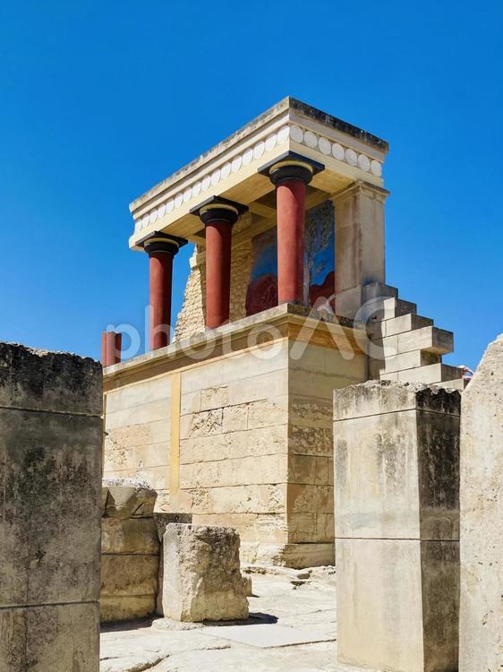 世界遺産クノッソス宮殿 クノッソス宮殿,クレタ島,ギリシャの写真素材