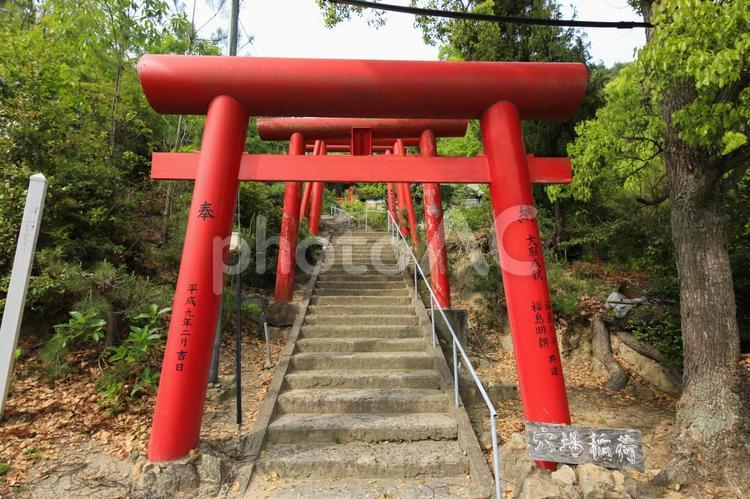 岡山県倉敷市　穴場稲荷　入口 穴場稲荷神社,穴場稲荷,穴場稲荷大明神の写真素材