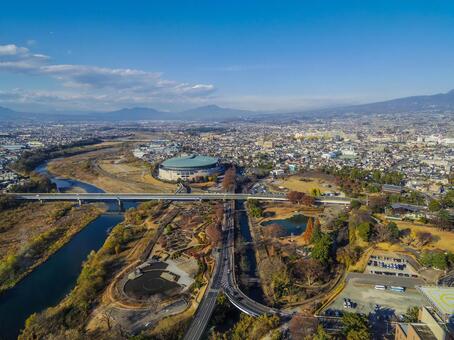 【群馬県】前橋市・群馬県庁からの風景 群馬県庁,展望台,前橋市の写真素材