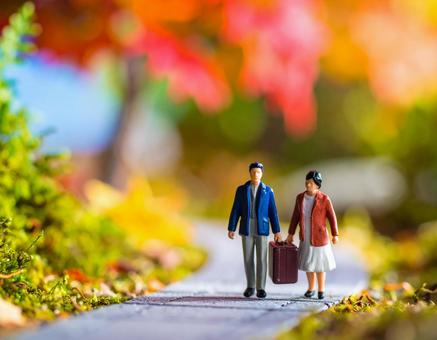 日本の秋を旅するクレイアート人形 日本の秋を旅するクレイアート人形の写真
