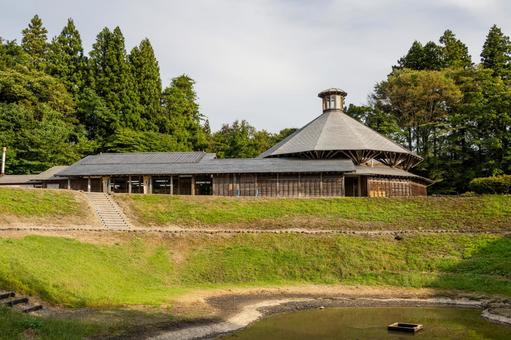 ふるさと陶芸館の風景⑹ ふるさと陶芸館の風景⑹ 建物,木造,特徴的の写真素材