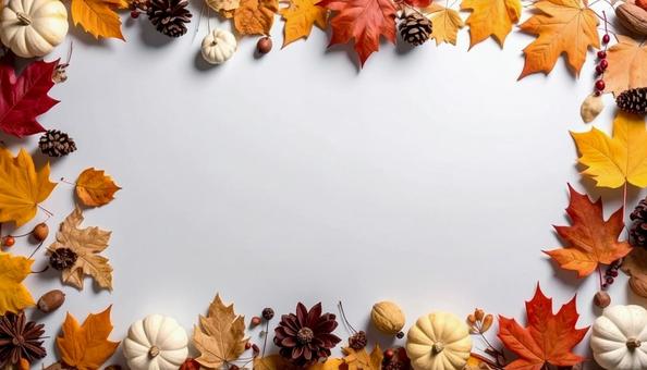 秋の紅葉のフレーム もみじメイン 秋の紅葉のフレーム もみじメインの写真