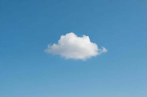 一片の雲 一片の雲の写真