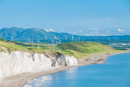 北海道　滝瀬海岸　シラフラの風景 北海道,滝瀬海岸,滝瀬の写真素材